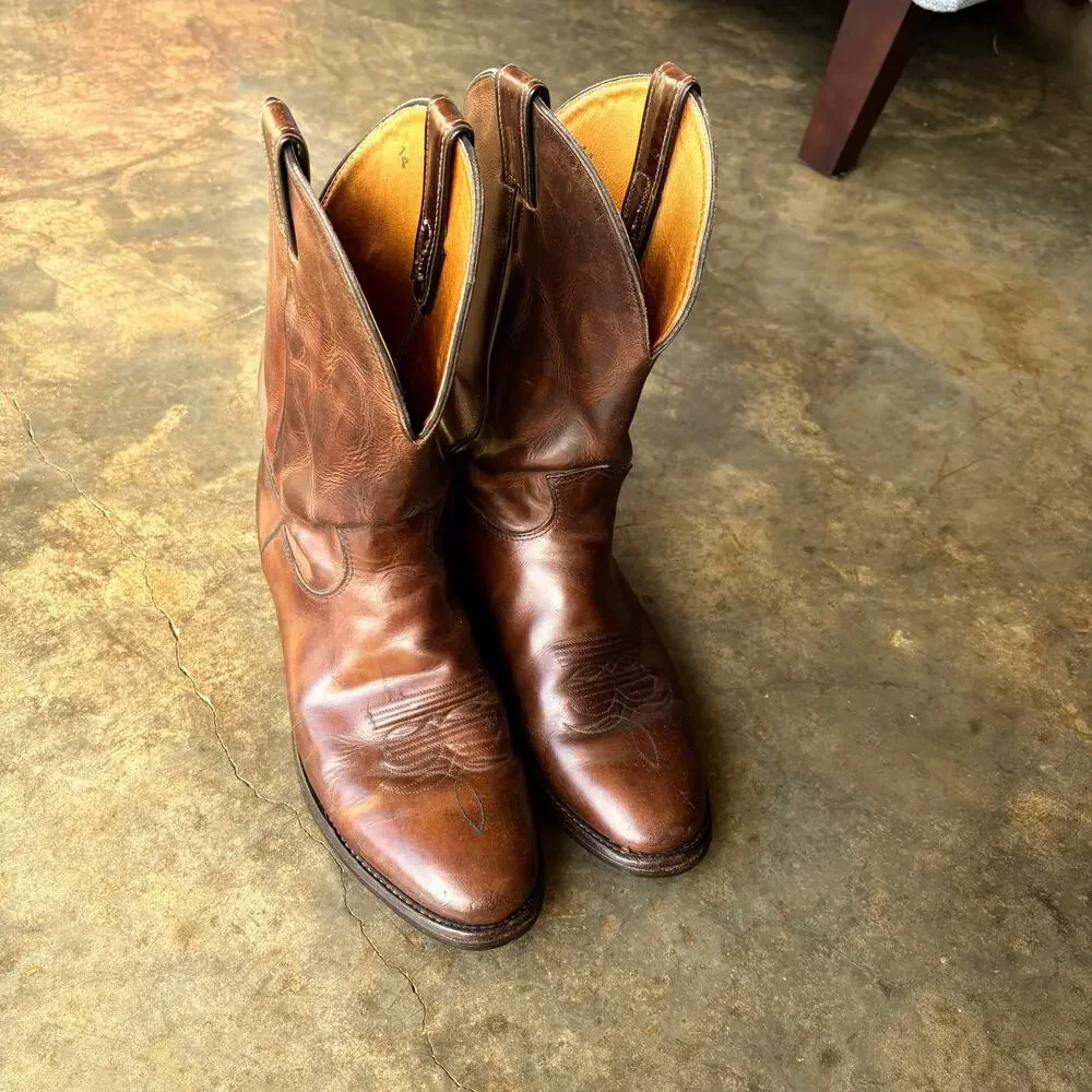 Beautiful Vintage Polished‎ Justin Cowboy Boots